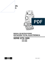 Manual Español Topcon GTS 100N