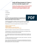 Cuál Es La Función Del Departamento de Ventas