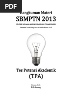 Download SMARTSOLUTIONTesPotensiAkademikSBMPTN2013KemampuanVerbalbyMBohariRahmanSN152583304 doc pdf