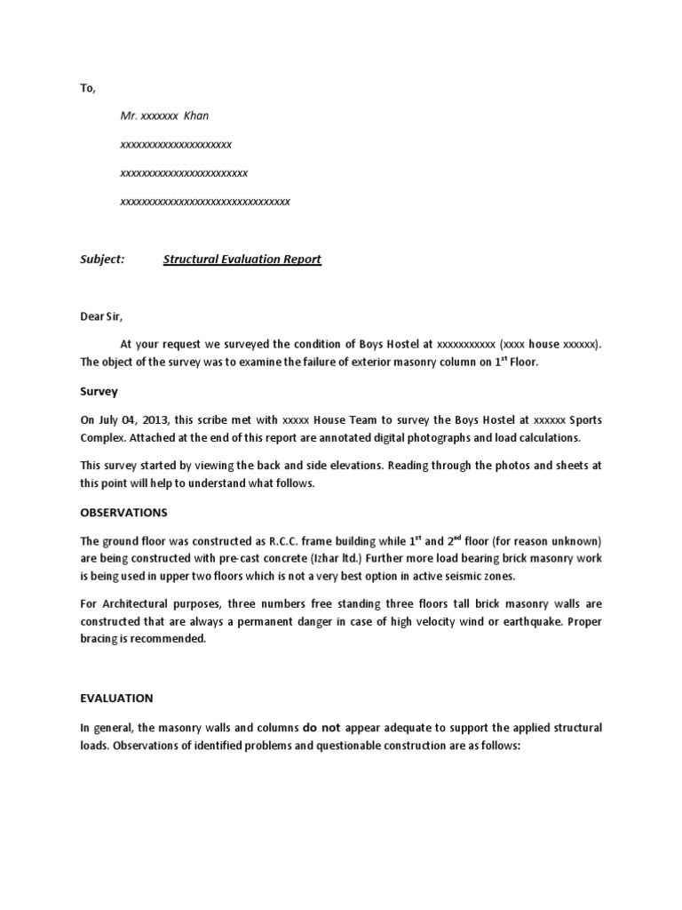 Boys Hostel Structural Evaluation Report | PDF | Beam (Structure) | Column