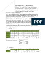 Mine Informe de Conteo de Particulas