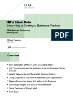 HR's New Role Becoming A Strategic Business Partner: November 2005