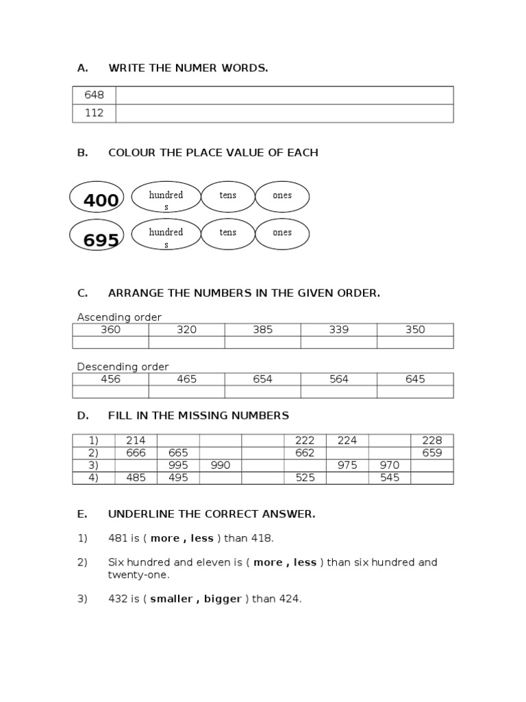 Mathematics Year 2 PKSR 1 2010 | PDF