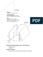 CSI Solution Demonstrates Use of These Features: Hydrostatic Loading Joint Patterns