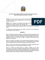 Decreto 4900, Sobre Depósito en Monte Piedad