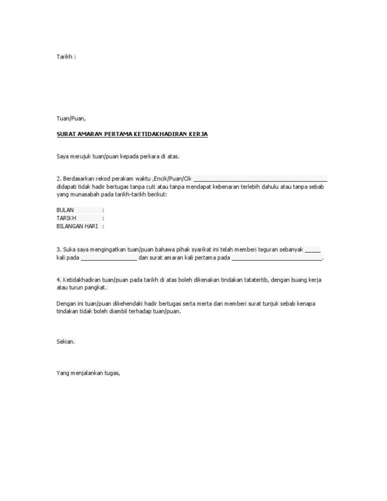 Warning Letter