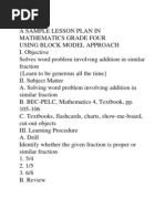 Download A Sample Lesson Plan in Mathematics Grade Four by Dondie Porcil Corduwa SN152629455 doc pdf