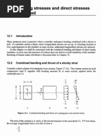 Bending Stresses & Direct Stresses Combined