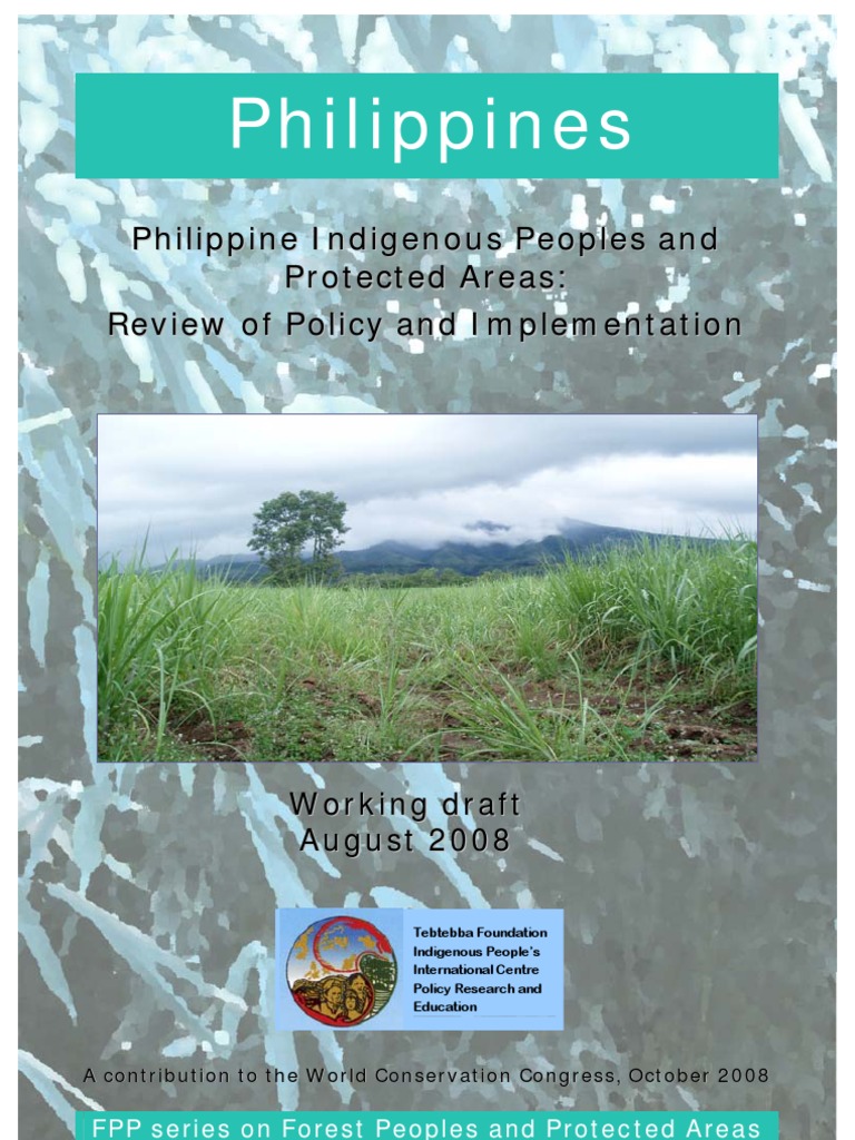Philippine Indigenous Peoples and Protected Areas | PDF | Traditional ...