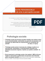 IV.1. CONDUITA PSIHOSOCIALA - Imaginea de Sine Si Perceptia Sociala