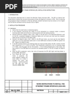 EFI Work Instructions