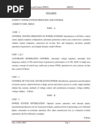 Eee-Viii-power System Operation and Control (06ee82) - Notes