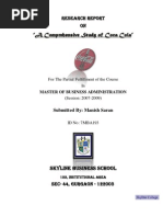 Download Coca-cola Report prepared by Manish Saran by Manish Saran SN15264295 doc pdf