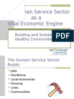 Enonomic Impact of Human Service Providers in MA