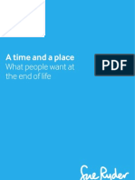 A Time and A Place: What People Want Atthe End of Life