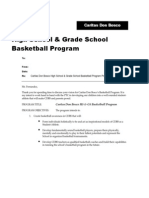 Sample Basketball Program Proposal