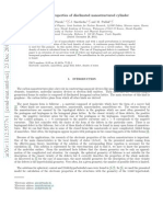 Electronic Properties of Disclinated Nanostructured Cylinder