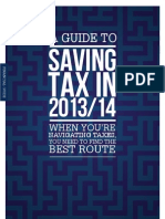 A Guide To Saving Tax 2013/2014