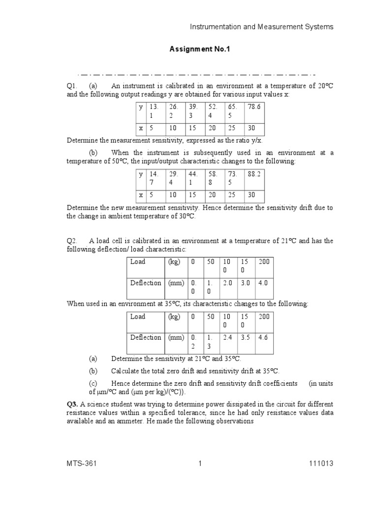Assignment 01 IMS | PDF | Electrical Engineering | Physical Quantities