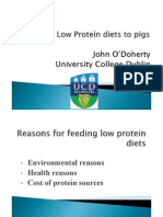 Lowprotein Diestsfor Pigs