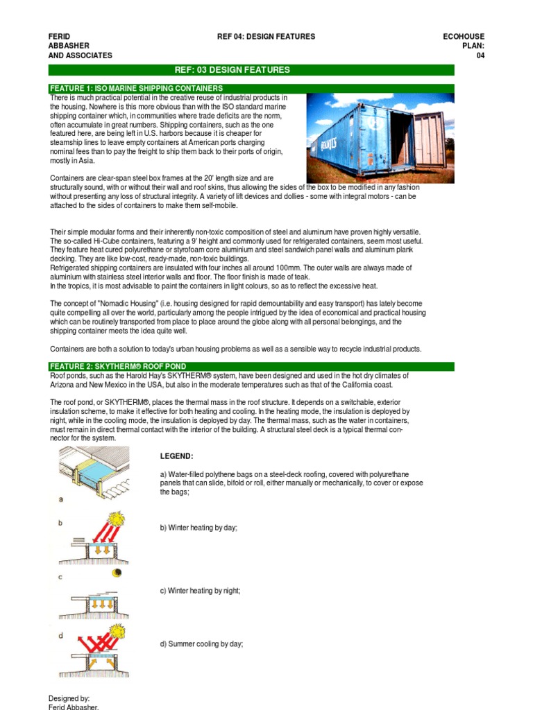 Shipping Container Homes Design Features | PDF | Hvac | Water Heating