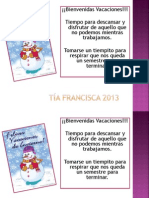 Tía Francisca 2013
