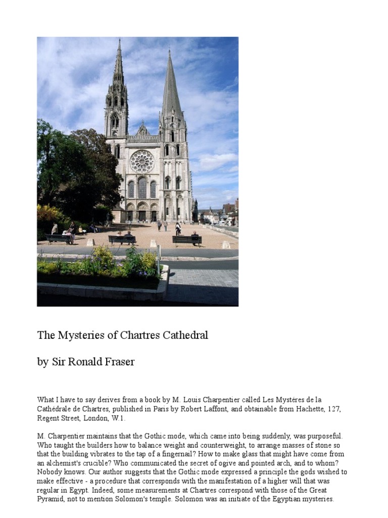 The Mysteries of Chartres Cathedral, Louis CHARPENTIER, Ronald Fraser