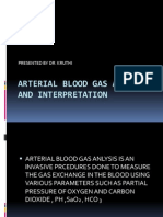 Arterial Blood Gas Analysis and Interpretation
