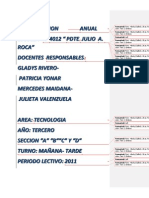 Planificacion de Tecnologia Tercero