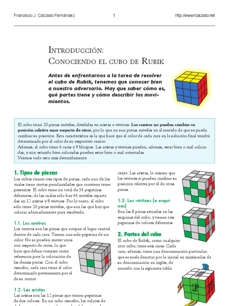 Resolver Cubo Rubik Pdf El Cubo de Rubik | PDF | Enseñanza de matemática | Naturaleza