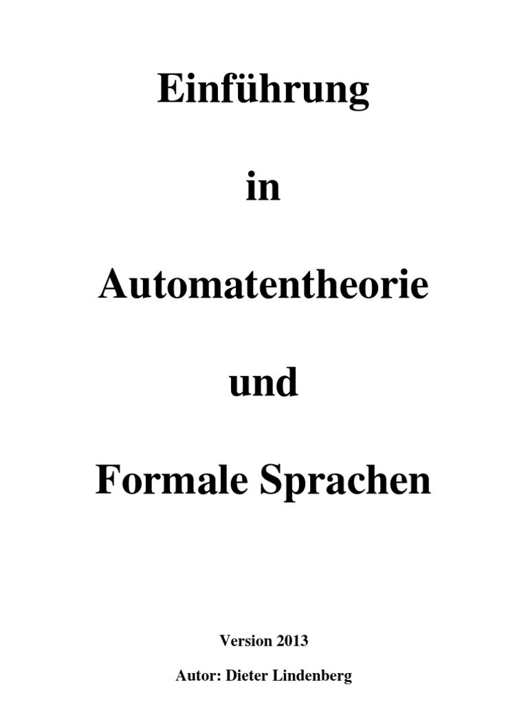 Automatentheorie Kopie PDF PDF