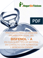 BISFENOL A - Tóxico Alimentario