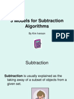 3 Models For Subtraction Algorithms