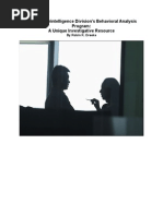 FBI Counterintelligence Division's Behavioral Analysis Program - A Unique Investigative Resource