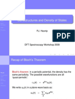 Bandstructures and Density of States: P.J. Hasnip