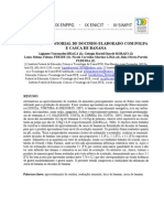 Avaliação sensorial de docinho elaborado com polpa e casca de banana