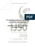 5th IJSO-Theoretical Competition