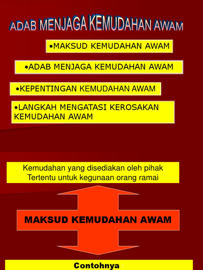 Adab Kemudahan Awam Pdf