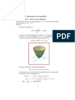 Áreas e integrales de superficie y flujo