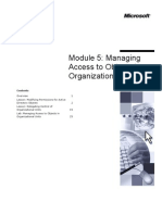 Module 5: Managing Access To Objects in Organizational Units