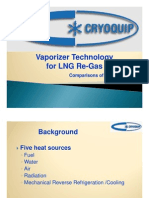 Vaporizer Technology F LNGRG For LNG Re-Gas: Comparisons of Various Methods