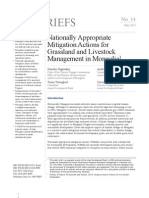 Nationally Appropriate Mitigation Actions For Grassland and Livestock Management in Mongolia