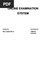 Online Exam System Description