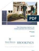 The Ongoing Impact of Foreclosures on Children