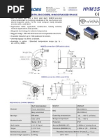 Hhm3S Hhm3S: Magnetic Incremental Encoders, Hhm3S Rugged Range Magnetic Incremental Encoders, Hhm3S Rugged Range