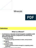 Modul 5a - Minerals, Definition & Classes
