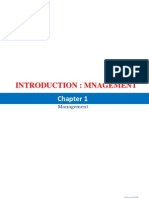 PRNT. CH 1; Introduction Management