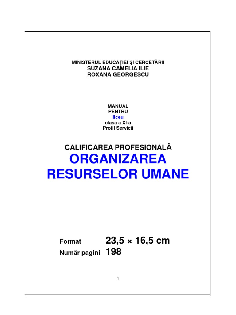 index finger Glad generally Manual Resurse Umane | PDF