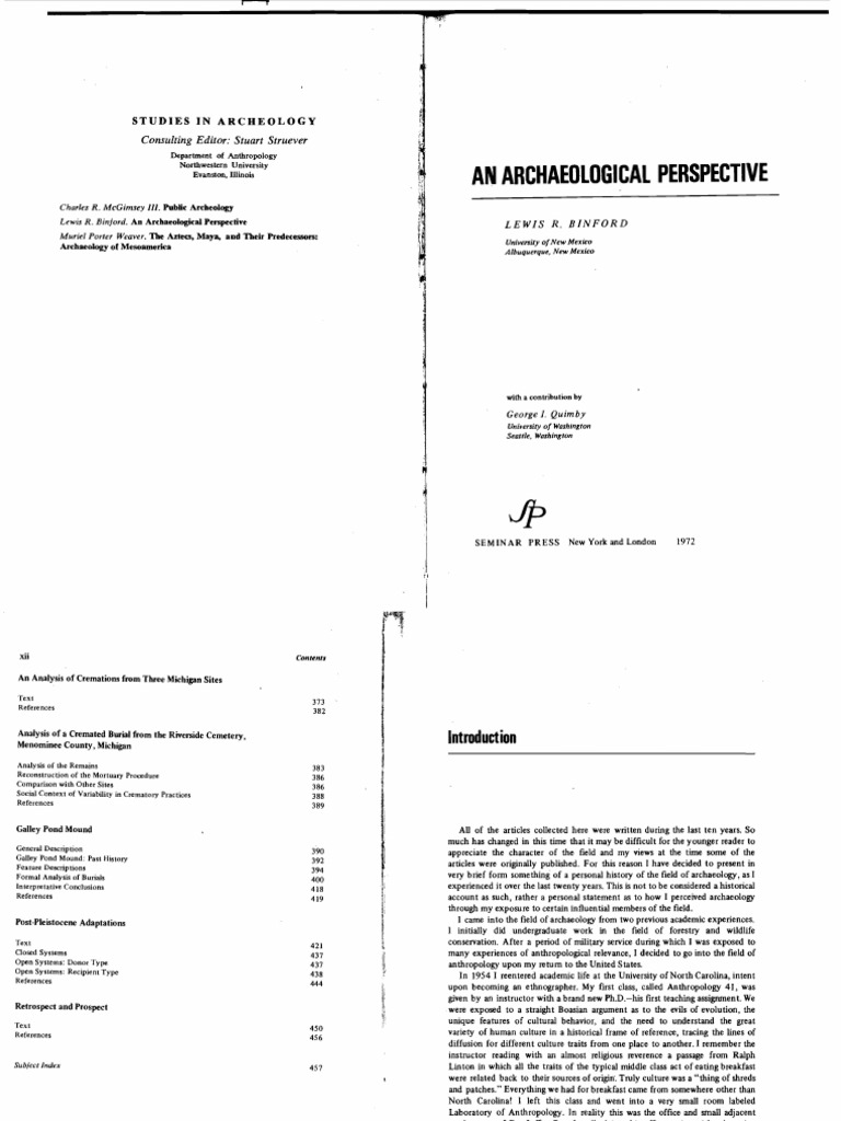 03 Binford Archaeology Anthropology Free 30day Trial Scribd