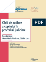 Ghid de Audiere a Copilului in Proceduri Judiciare 
